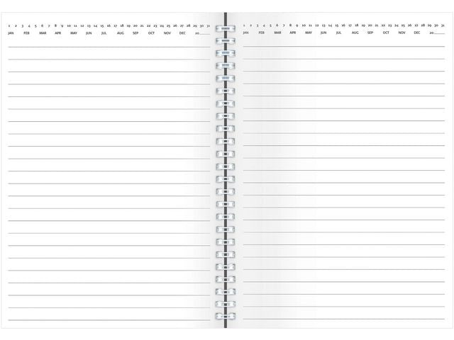 Anteckningsbok BURDE A5 kart svart - 6125