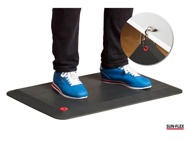 Arbetsplatsmatta SUN - FLEX StandMat gr/sv