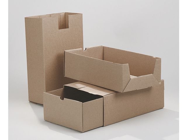 Arkivbox A65 235x125x380mm 2 - delad brun