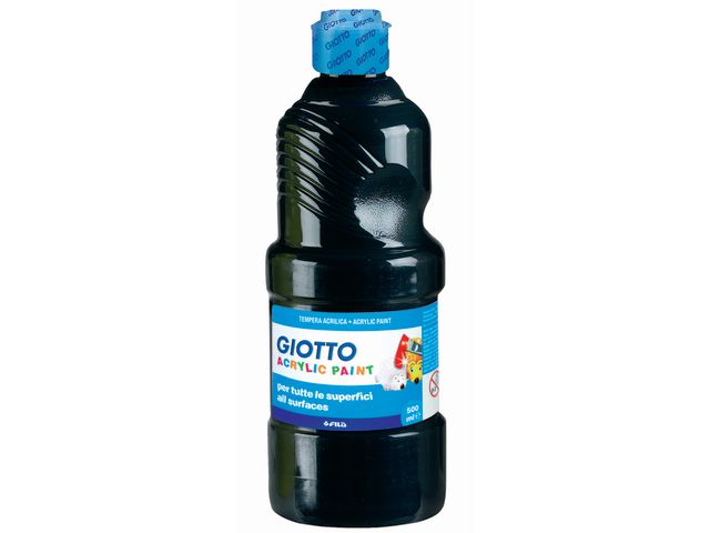 Akrylfärg Giotto 500 ml svart