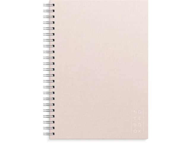 Ant.block BURDE A4 textil linj rosa