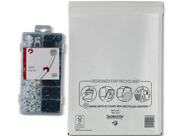 Bubbelpåse F3 220x330mm vit 50/fp