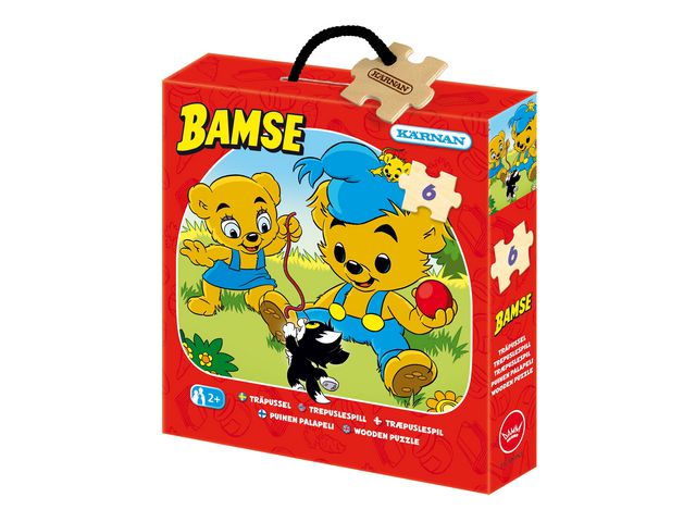 Träpussel Bamse 6 bitar