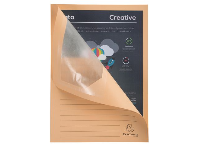 Aktmapp m.fönster A4 160g sort.f. 100/fp