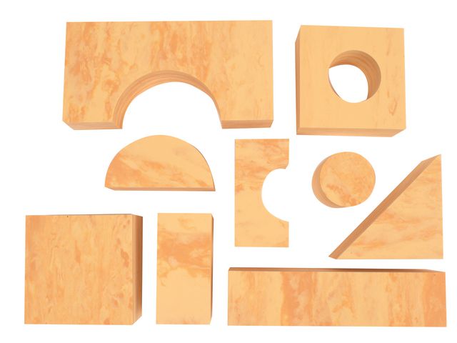 Mjuka byggklossar Liten 56 delar