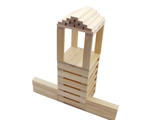 Byggklossar trä 12x2,5x0,8 cm 1000st