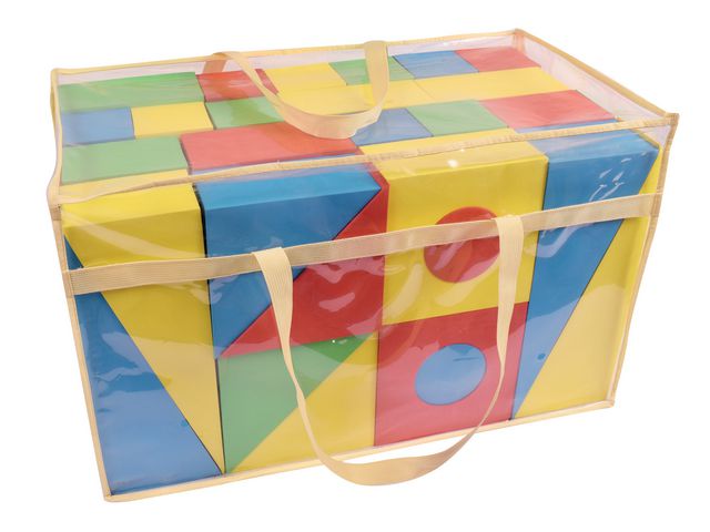 Mjuka byggklossar Stor färgade 56 delar