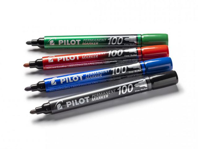 Pilot märkpenna rund SCA 100 1mm röd