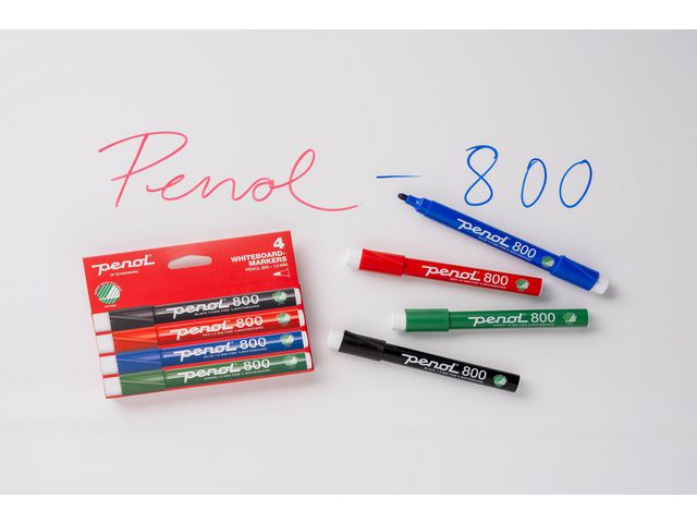 Whiteboardpenna PENOL 800 rund svart