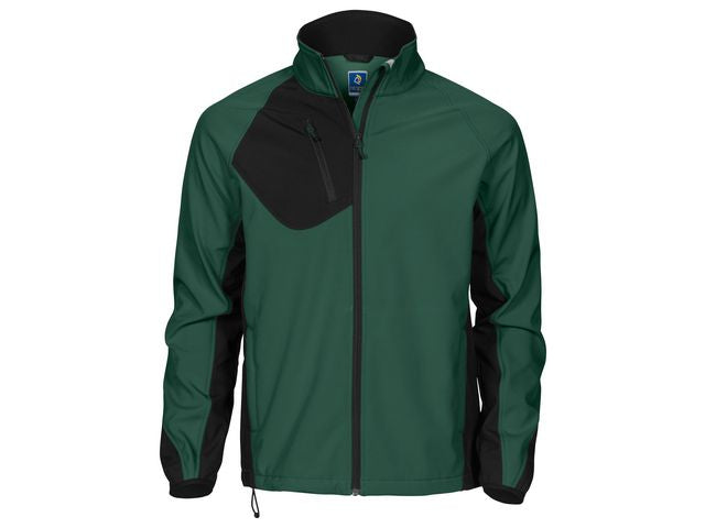 Softshelljacka herr Projob 2422 grön 2XL