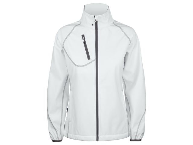 Softshelljacka dam Projob 2423 vit M