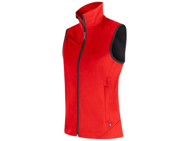 Softshellväst TEXSTAR WV79 dam röd M