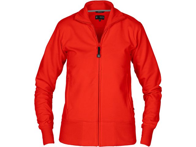 Sweatjacka TEXSTAR WC04 dam röd XL