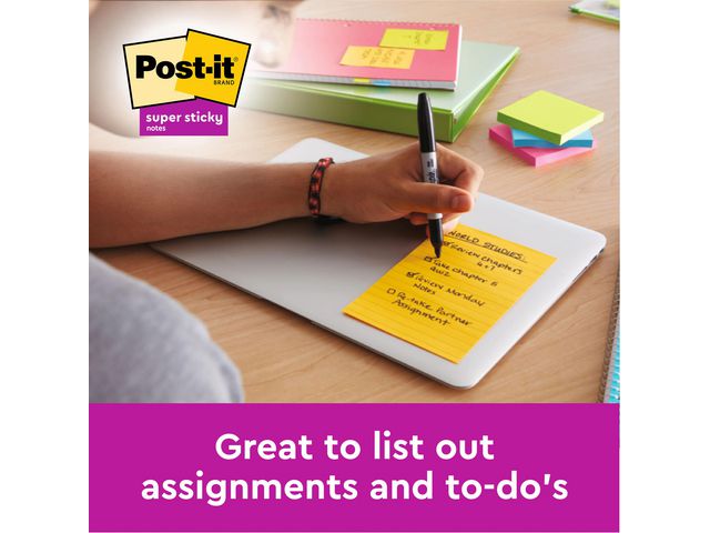 Notes POST-IT SS linjerat 125x200mm 2/fp