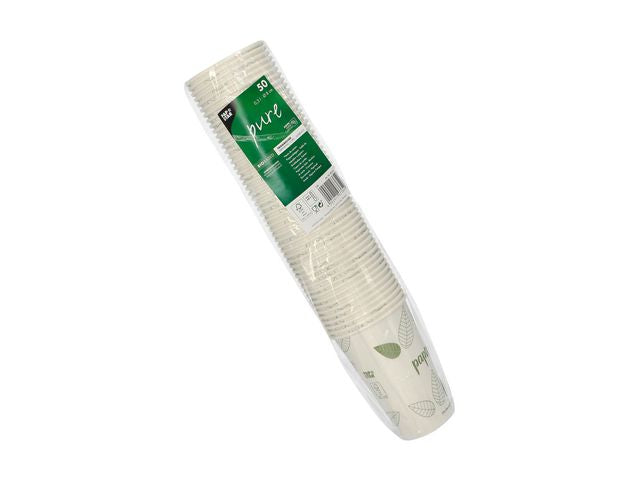 Pappersbägare PURE ZeroPlast 30cl 50/fp
