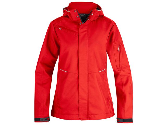 Softshelljacka TEXSTAR WJ80 dam röd XS