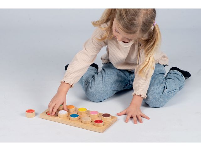 Taktilt matchningsbräda