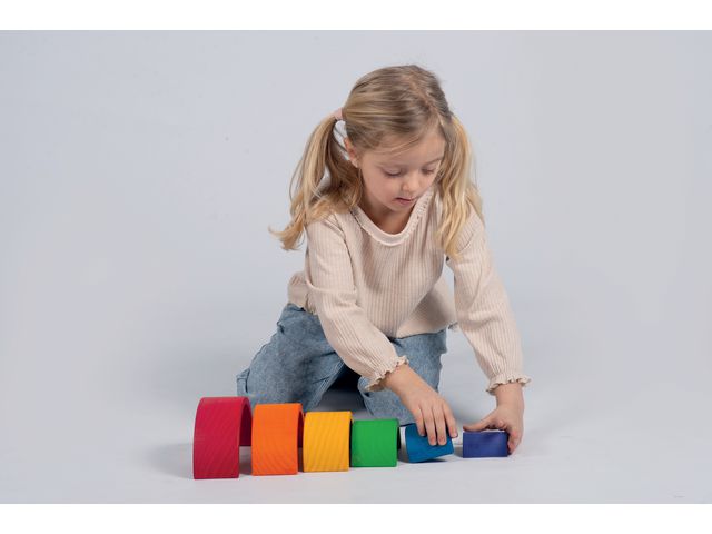 Regnbågsklossar båge 6 delar