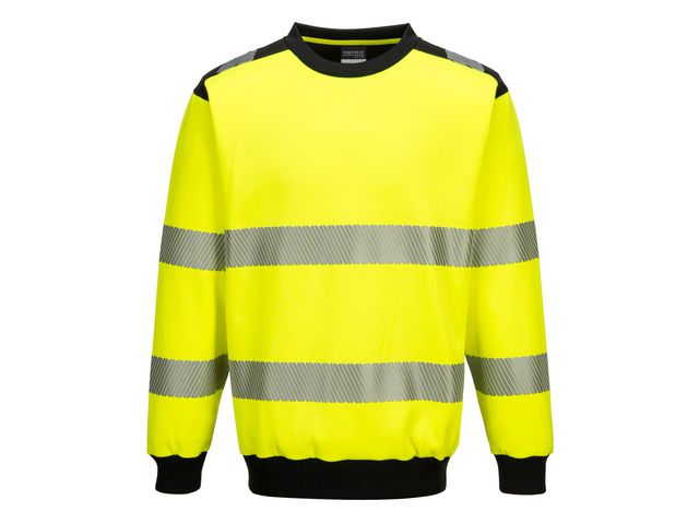 Varselsweatshirt PW379 Hi-Vis Kl 2/3 L