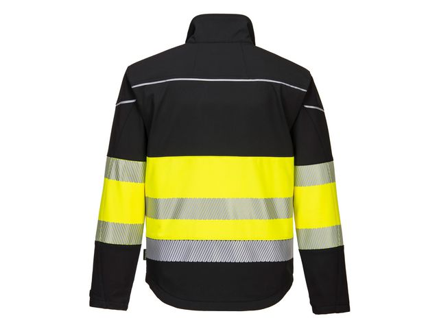Varselsoftshell 3L PW375 Hi-Vis Kl 1 2XL