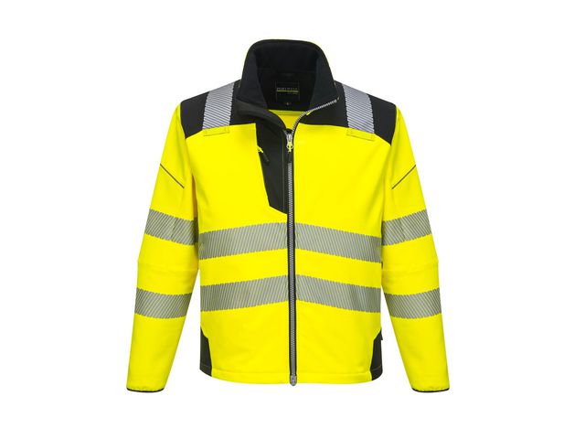 Varselsoftshell PW T402 Hi-Vi Kl 2/3 3XL