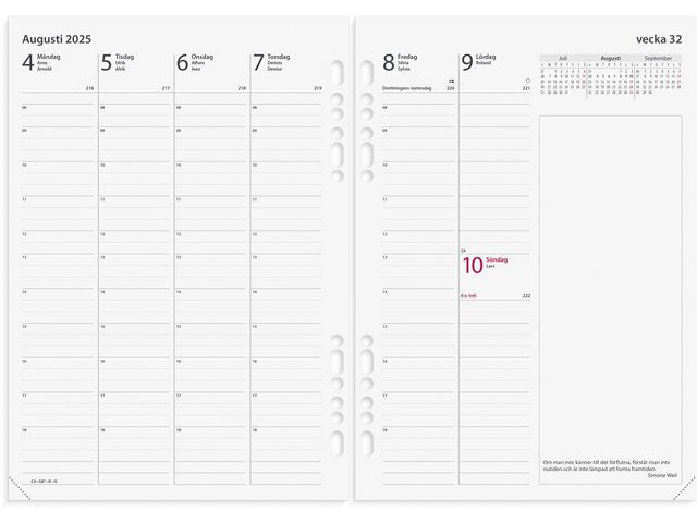 Business Systemkalender 2025 konstl sv