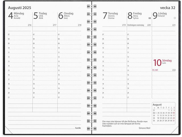 Kalender Prestige 2025 konstl spiral sv