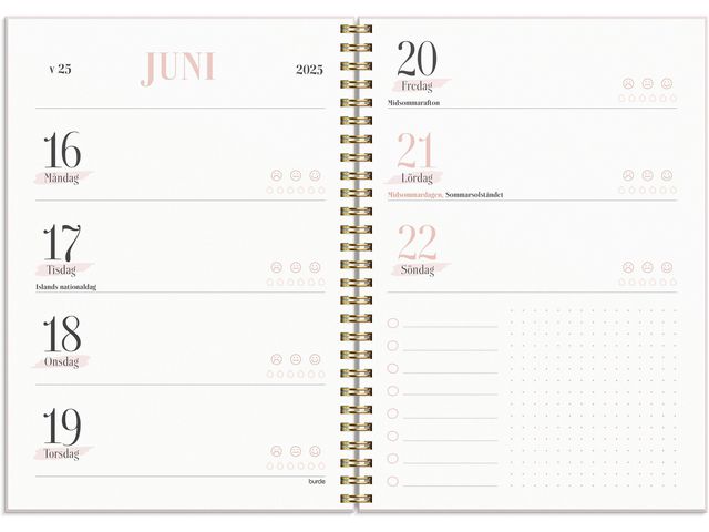 Life Planner Pink horisontell 2025
