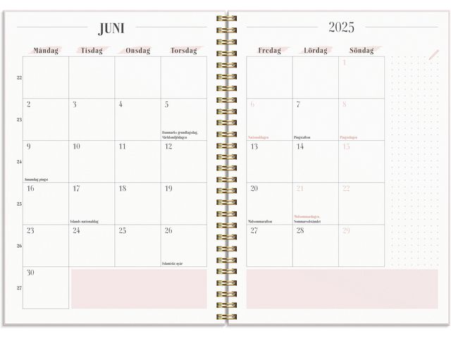 Life Planner Pink horisontell 2025