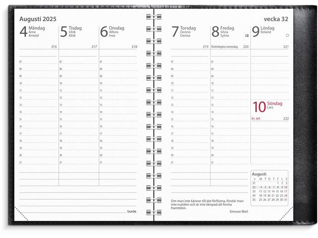 Kalender Prestige de luxe 2025 svart