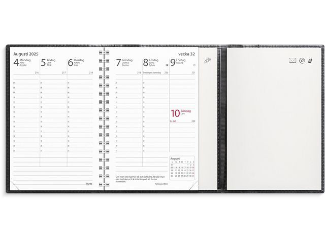Kalender Prestige de luxe 2025 svart