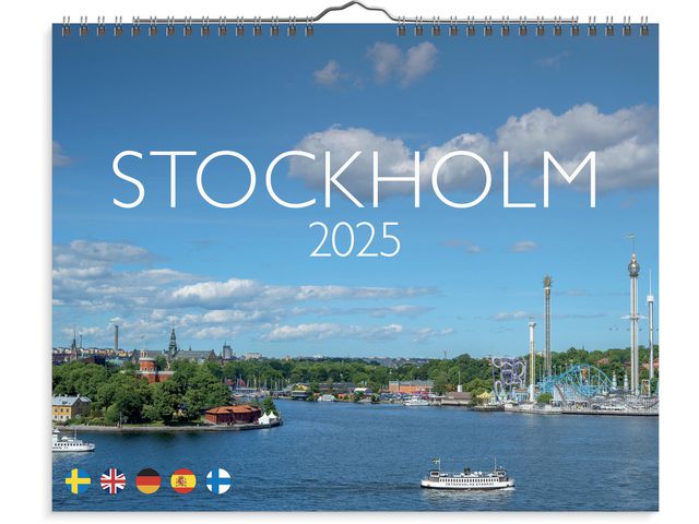 Väggkalender Stockholm 2025