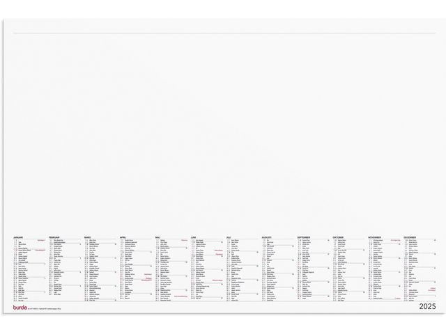 Kalender Skrivunderlägg Elegant 2025