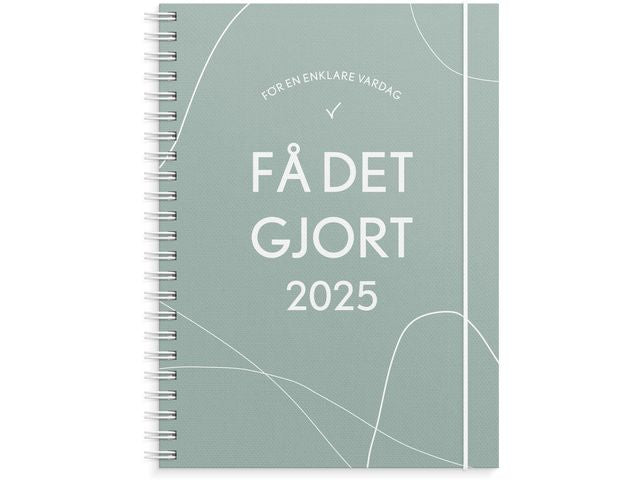 Kalender Få det gjort 2025 grön