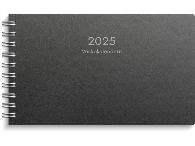 Veckokalender Eco Line 2025 svart