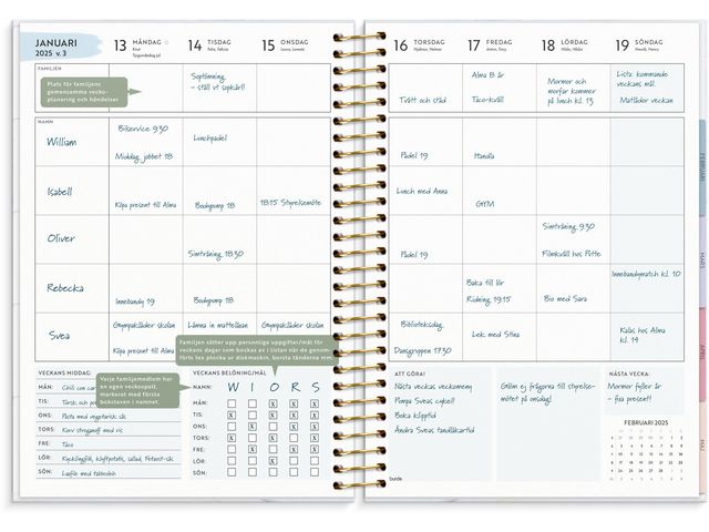 Life Organizer Family Planner 2025
