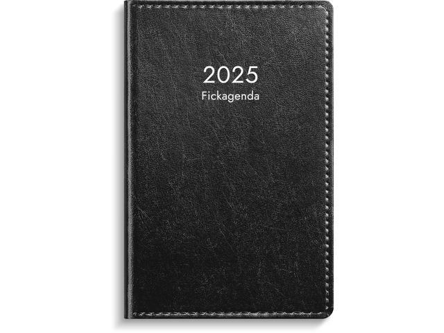 Fickagenda 2025 svart