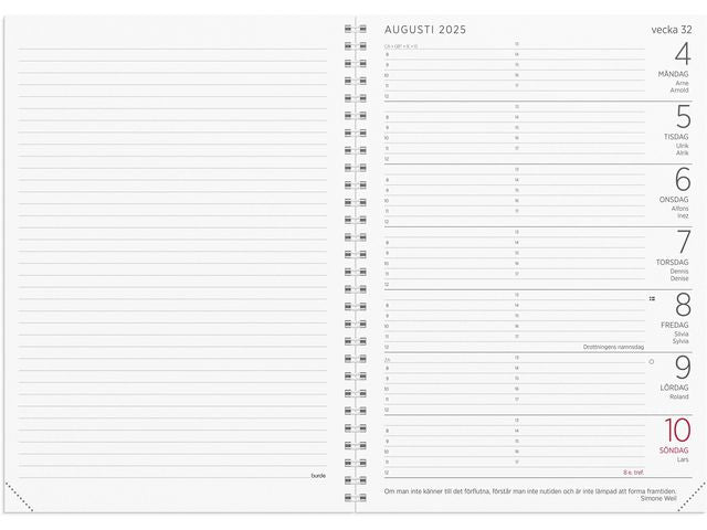 Stor Veckokalender 2025 beige