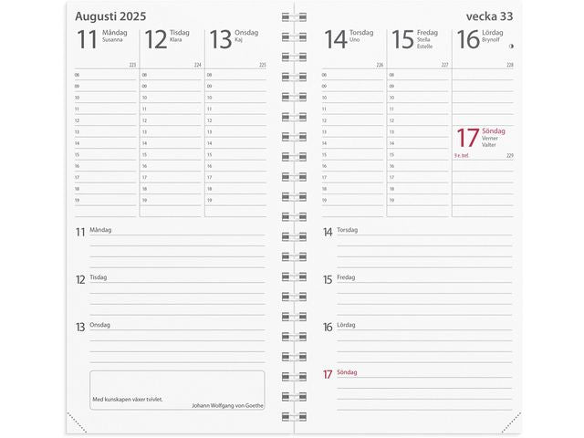 Kalender Minister refill 2025
