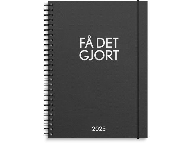 Kalender Få det gjort 2025 svart