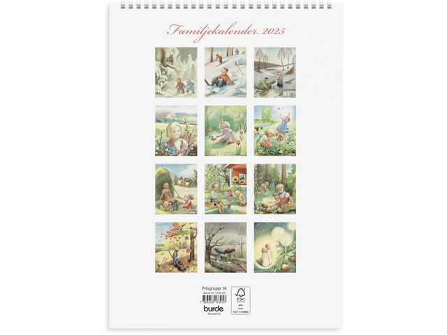 Familjekalender Kerstin Frykstrand 2025