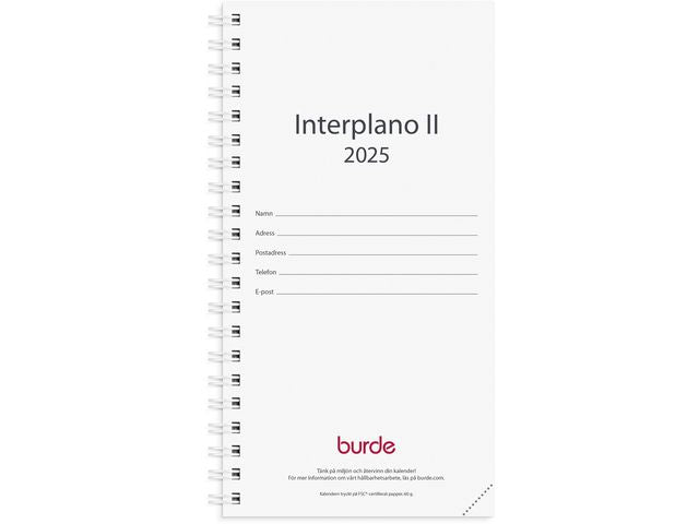 Kalender Interplano II refill 2025