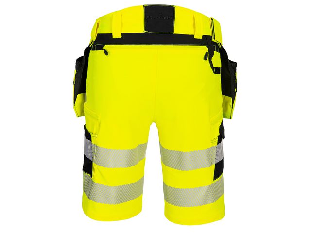 Hantverksshorts DX446 gul varsel kl2 c58