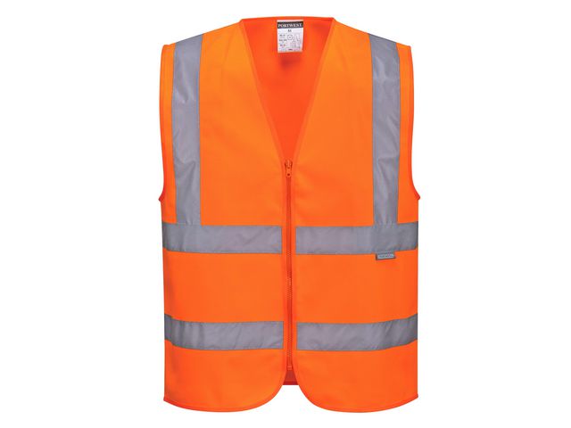 Varselväst PW C375 orange kl 2 S