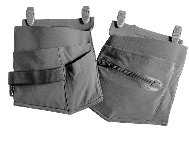 Hängfickor hantverkare set om 2 grå