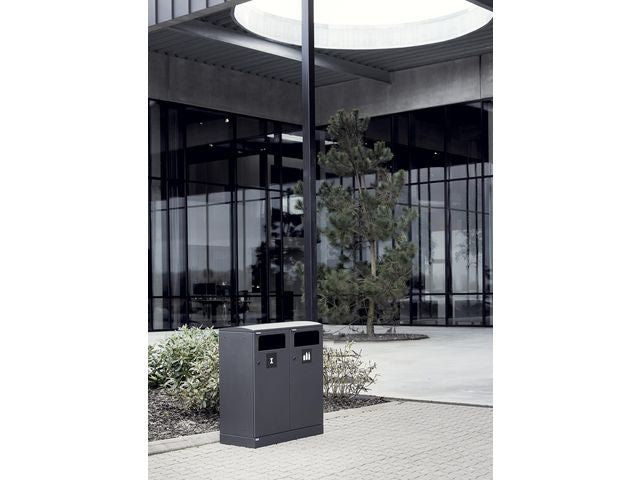 Avfallshantering BICA 2x100L grå