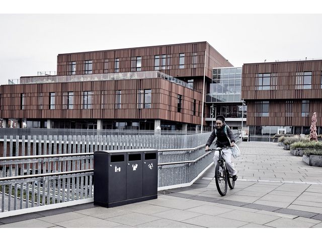 Avfallshantering BICA 3x100L grå