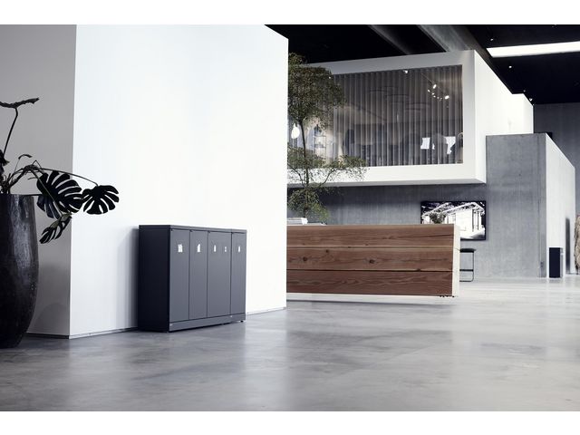 Avfallshantering BICA 65L öppen grå