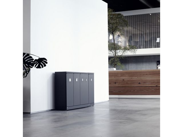 Avfallshantering BICA 65L öppen grå