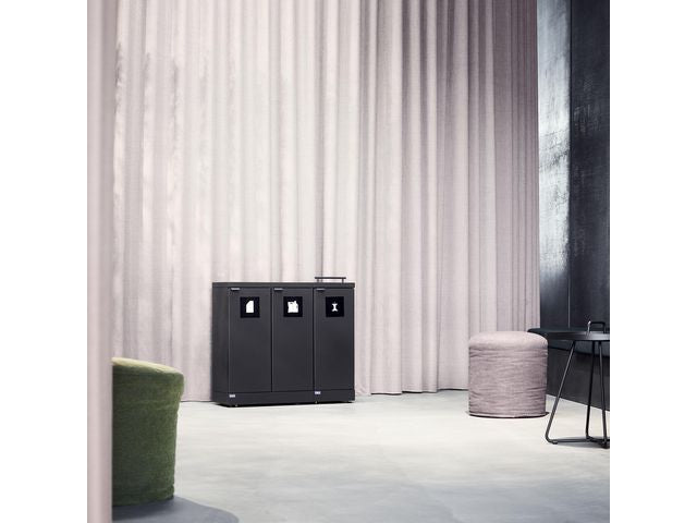 Avfallshantering BICA 3x65L kombo grå